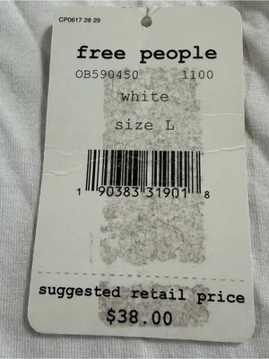 Free People We The Free Women's Racer Back T Chest Tank Top Size Large NWT thumbnail 6