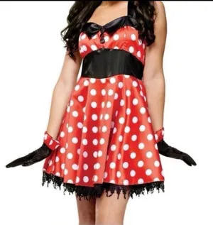 Minnie Mouse Sexy Halloween Costume Dress Only Small thumbnail 1