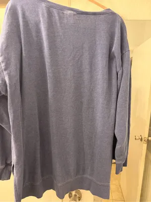 torrid Blue Relaxed Crewneck Sweater thumbnail 3