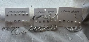 Silver earrings thumbnail 1