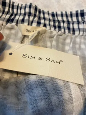 BNWT Sim & Sam navy gingham skirt  thumbnail 6
