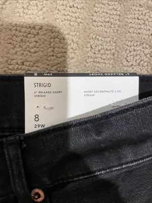 American Eagle black jean shorts thumbnail 2