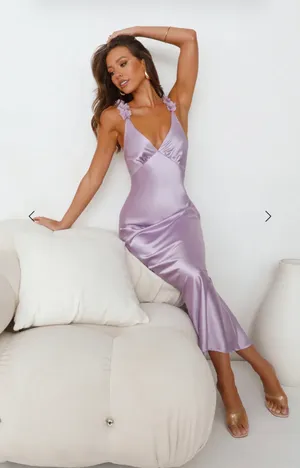 Parties In Spring Hello Molly Satin Maxi Dress thumbnail 1