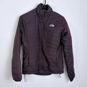 The North Face Puffer Jacket Purple Quilted Full Zip Small thumbnail 3