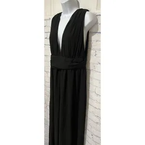 Lulus Divine Muse Black Wide-Leg Jumpsuit Size Large thumbnail 3