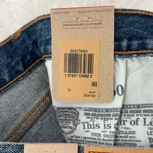 Levi’s 501 Original Fit High Rise Women's Shorts 31 thumbnail 9