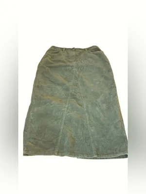 Jones New York Sage Green Corduroy Cotton Blend Maxi Skirt (10) thumbnail 8