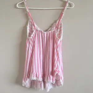 Victoria’s Secret coquette Signature Stripe Babydoll Top thumbnail 6
