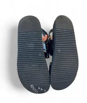 Steve Madden black crocodile textured sandals #stevemadden #crocodile thumbnail 4