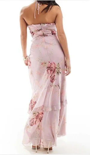 NWT Floral Chiffon Dress thumbnail 4