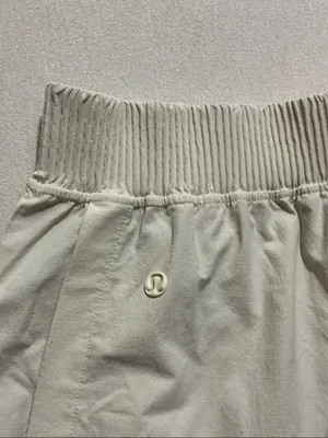 lululemon athletica Cream Ribbed-Waist Athletic Shorts thumbnail 8