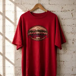 Fruit-of-the-loom Women's Burgundy and Red T-shirt thumbnail 2