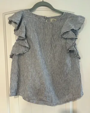 J.Crew Striped Linen Blend Top thumbnail 5