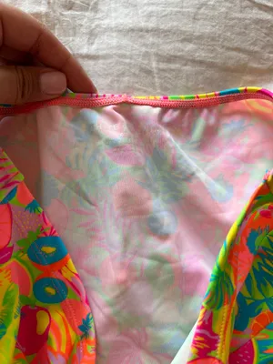White Fox Neon Twist Skirt Tropicana Print Cover Up thumbnail 5