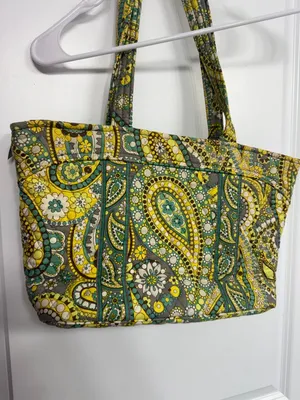 Vera Bradley Miller Bag Lemon Parfait Large Quilted Travel Tote Retired thumbnail 8