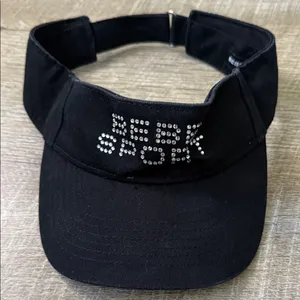 Y2K BEBE Sport Bedazzled Visor OS thumbnail 1