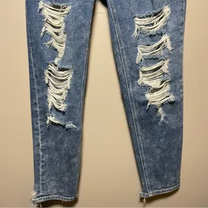 American Eagle Mom Jeans Stretch high rise Distressed thumbnail 5