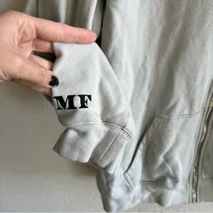 The Mayfair Group Made You Smile Chrome Zip-Up Hoodie - One Size Plus thumbnail 5