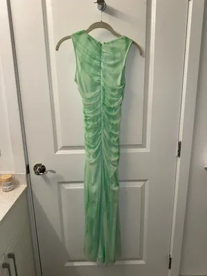 ZARA Printed Tulle Dress Midi thumbnail 4