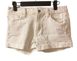 GAP WHITE DENIM SLIM CUT OFF SHORTS thumbnail 1
