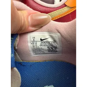 Nike Air Force 1 Fontanka Women's 8 Multi Color Sail Green Orange React Sneakers thumbnail 7