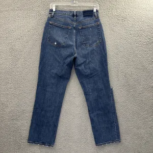 Abercrombie Fitch Curve Love The Ankle Straight Ultra High Rise‎ Jeans 6/28 x 26 thumbnail 2