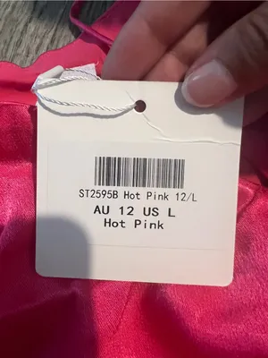 Nwt SELFIE LESLIE DONT WAIT UP ONE‎ SHOULDER WAIST TIE DRESS BARBIE HOT PINK thumbnail 8