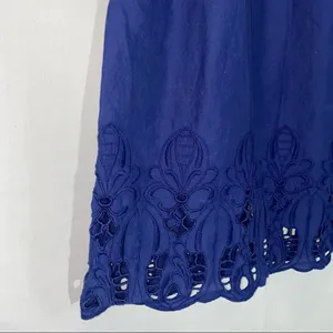 Old Navy Eyelet Blue Dress Women’s XS thumbnail 4