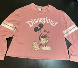 Disney Parks‎ Mauve Disneyland Mickey Sweatshirt thumbnail 1