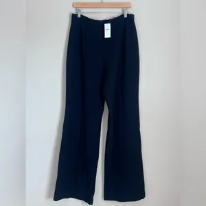 NWT Black‎ Halo Wide Leg Isabella Pant $295 Size 14 Black thumbnail 2