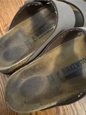 BIRKENSTOCK Arizona Brown Leather Two Strap Sandals Size 39 thumbnail 8