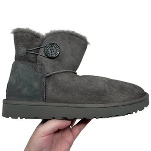 UGG Bailey Button Charcoal Grey Suede Boots Women’s Size 11 thumbnail 12