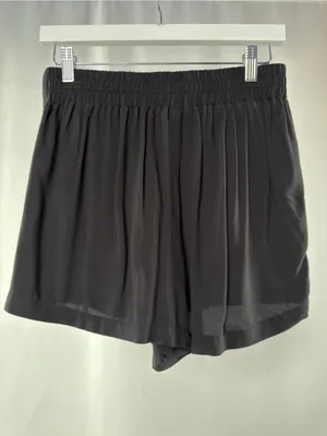 Wildfox Black Relaxed Fit Lightweight Casual‎ Shorts with Front Pockets Black thumbnail 4