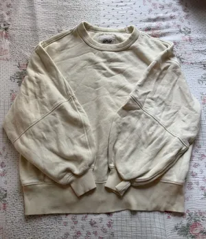 Aerie butter yellow crewneck  thumbnail 1