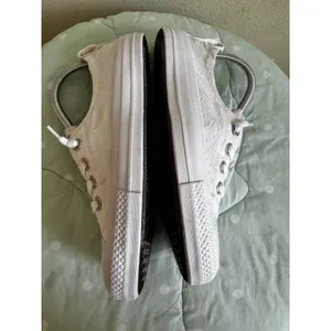 Converse All Star Shoreline Sneakers White Low Top Lace Up Textile Womens US 8 thumbnail 13