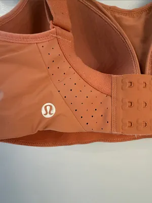 lululemon athletica rust orange Wireless Support Bra size 34E high impact thumbnail 4