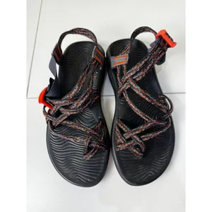 Chacos ZCloud 2 Sandals Womens 9 Strappy Toe Loop Black Orange Hiking Gorpcore thumbnail 2