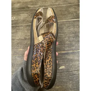Mephisto Helen Leopard Leather Comfort Sandals Size 41 US 11 Slides‎ Strappy thumbnail 6