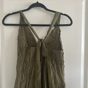 Free People Olive V-Neck Tiered Maxi Dress thumbnail 8