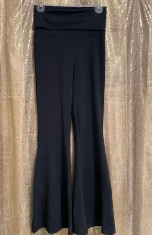 OFFLINE Black OG Foldover High Waisted Super Flare Leggings, S NWOT thumbnail 1