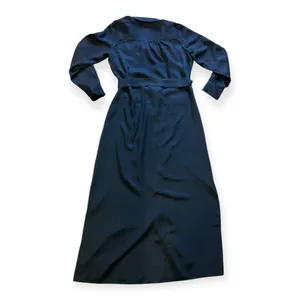 Madewell Womens Navy Blue Utility Tie-Waist Maxi Shirtdress thumbnail 5