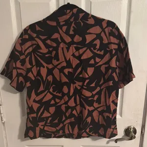 a new day Black and Brown Patterned Top thumbnail 6