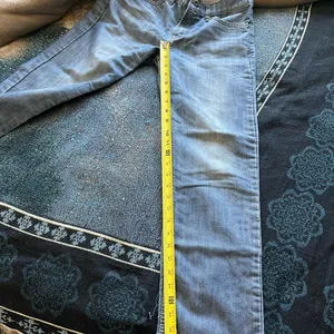 Levi's 514 Blue Straight Leg Jeans Classic SZ 29/29 Bootcut Distressed High Rise thumbnail 11