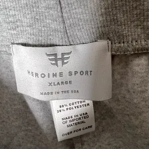 Revolve Heroine Sport Velour Velvet Grey Boost Pull on Shorts thumbnail 7