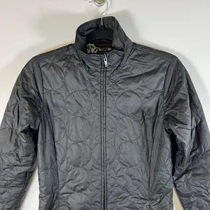 Patagonia Jacket Womens Sz XS Black Quilted‎ Long Insulated MOR Coat Floral thumbnail 4