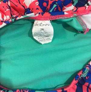 Dolfin Uglies Swimsuit, Pink,Blue, And Green thumbnail 3