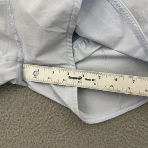 Lululemon Speed Up Shorts High Rise 4" Blue Linen Athletic Athleisure Women's 12 thumbnail 9