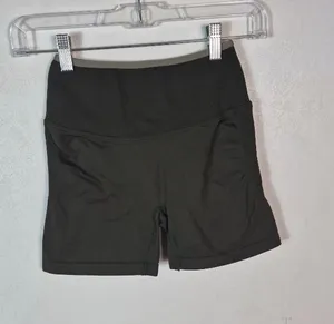 Fabletics Dark Green Seamless Shorts thumbnail 1