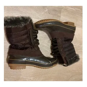 KHOMBU Nordic-Brown Waterproof Women's Winter Snow Boots Size 7 thumbnail 6