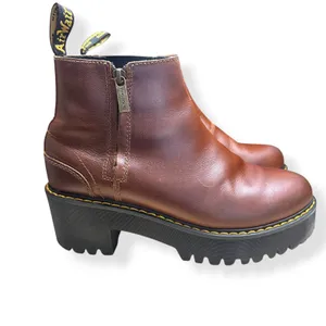Dr. Martens Rometty II Leather Brown Platform Chelsea Punk Chic Grunge Womens 8 thumbnail 4